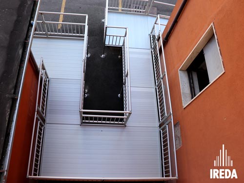 Bonus abbattimento barriere architettoniche: rampa ingresso punto di vista dall'alto