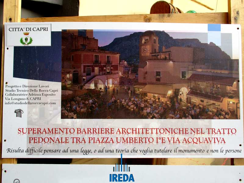 Capri - Progetto barriere architettoniche