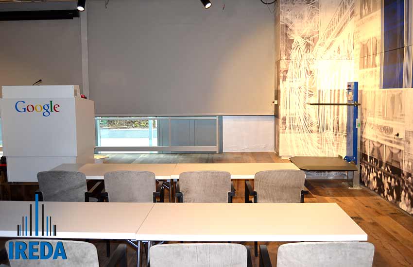 Il palco dell'auditorium di Google