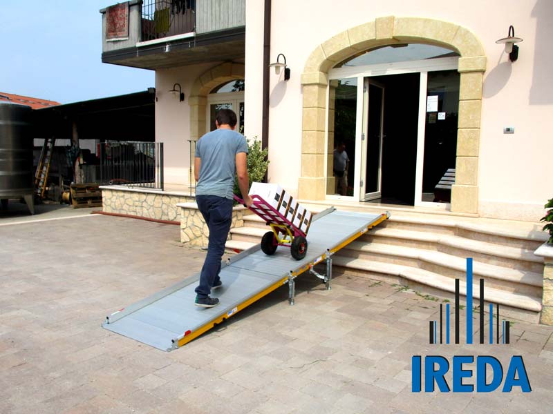 5. Utilizzare la rampa a ponte e riporre dopo l'uso, se necessario