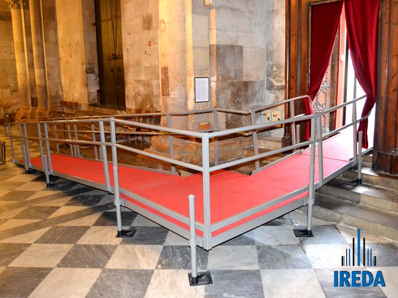 Ingresso con rampa modulare in alluminio IREDA Access