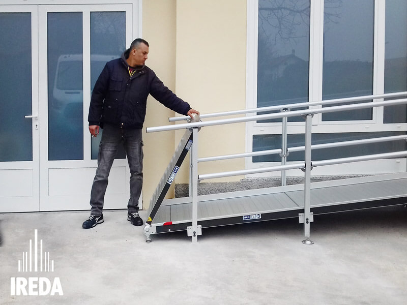 Rampa Fissa In Alluminio Realizzata Per L Ortopedia Pessina 07