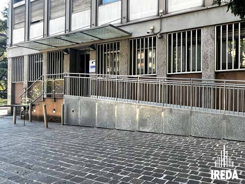 Rampa modulare Access INPS Brescia, vista laterale