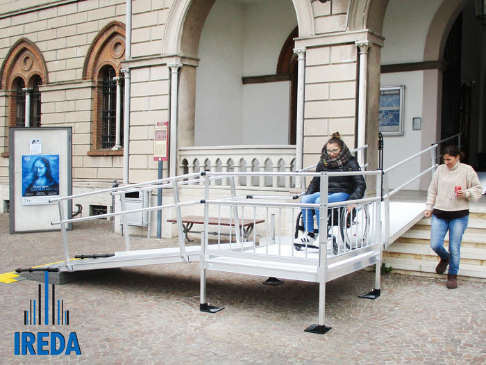 Rampa modulare disabili per accesso Comune Marmirolo 03