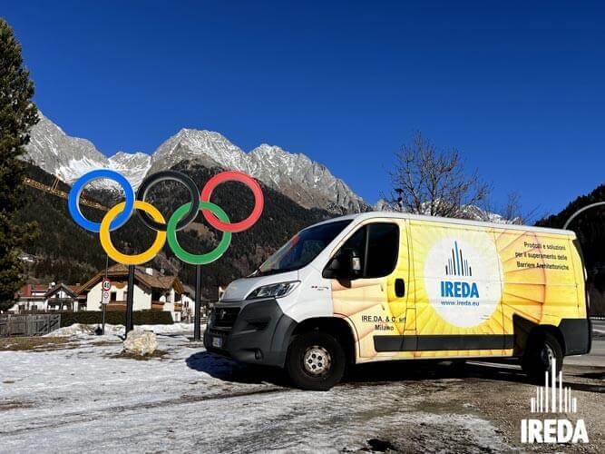 Sport e accessibilità: furgone Ireda ai giochi olimpici Milano cortina 2026