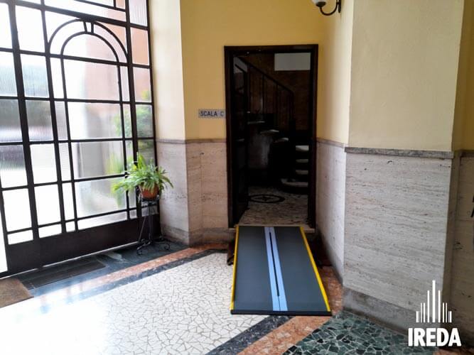 Rampe disabili condominio Ireda a Milano