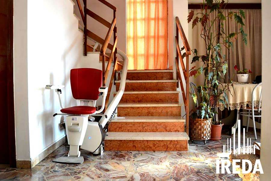 Rampe disabili condominio Ireda poltroncina curvilineo