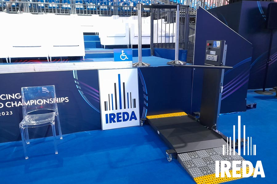 Mini elevatore Slim-Lift Milano Campionato Scherma