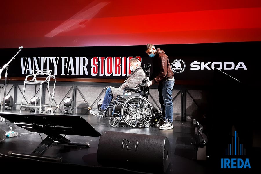Montascale cingolato evento disabili Milano