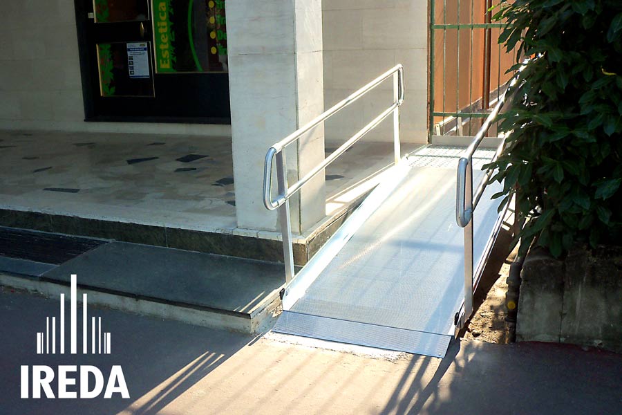 Rampa disabili modulare da esterno