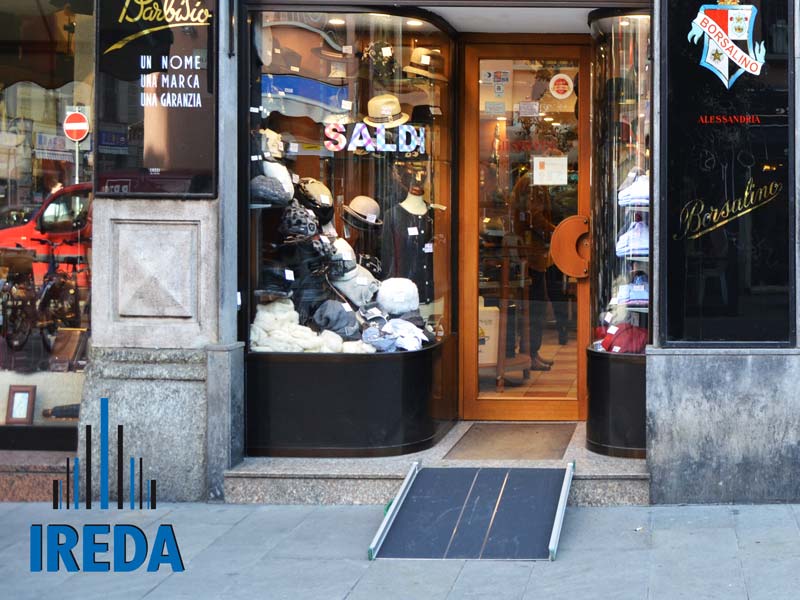 Rampa di accesso cappelleria Milano