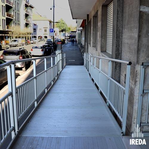 Rampa Alluminio Modulare Vicenza: Discesa rampa