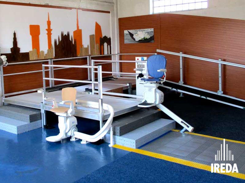 Show-room: montascale a poltrona per scale dritte IREDA Glide