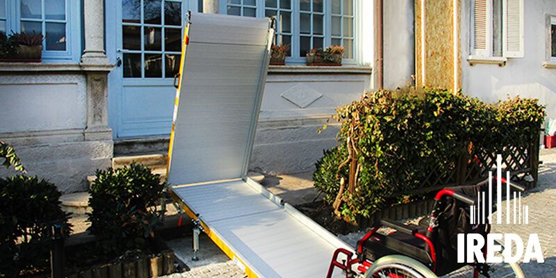 Rampa in alluminio mobile installata a Usmate